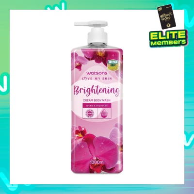 WATSONS Brightening Cream Body Wash (Orchid And Vitamin B3, Dermatologically Tested) 1000ml