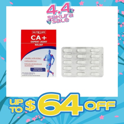 NUTRILIFE - CA+ Expert Joint Relief Vegetarian Capsule (To Relieve Joint Pain & Improve Mobility) 30s