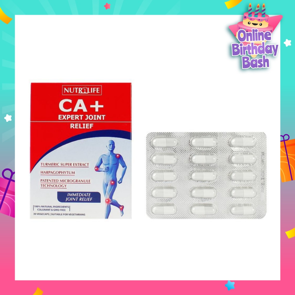 CA+ Expert Joint Relief Vegetarian Capsule (To Relieve Joint Pain & Improve Mobility) 30s