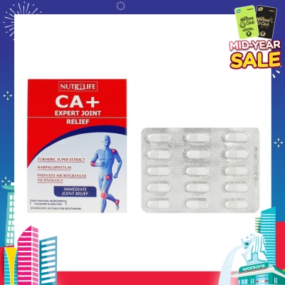 NUTRILIFE CA+ Expert Joint Relief Vegetarian Capsule (To Relieve Joint Pain & Improve Mobility) 30s