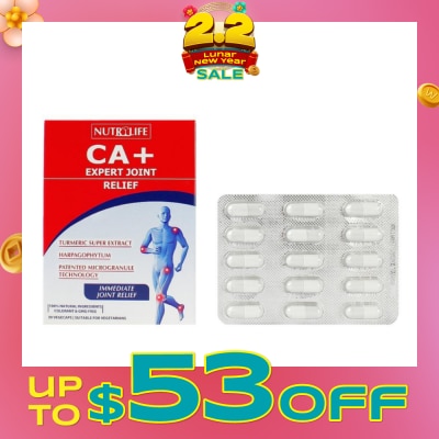 NUTRILIFE CA+ Expert Joint Relief Vegetarian Capsule (To Relieve Joint Pain & Improve Mobility) 30s