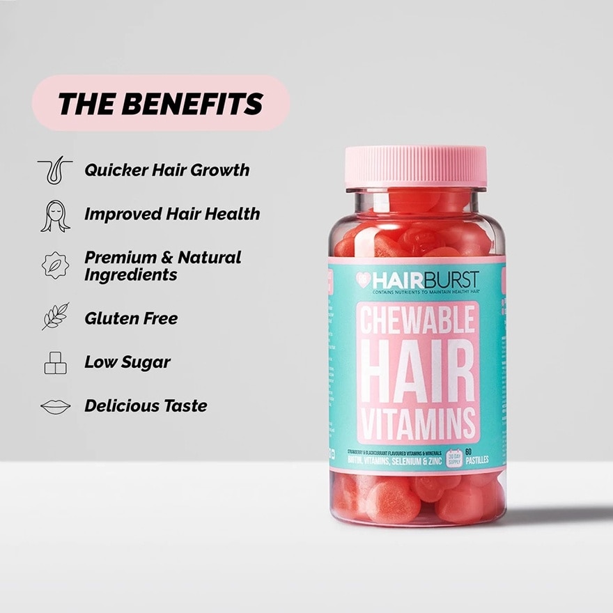 Chewable Hair Vitamins Pastille 60s