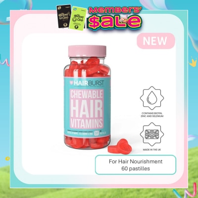 HAIRBURST - Chewable Hair Vitamins Pastille 60s (Expiry: Nov`2026)
