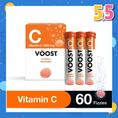VOOST Vitamin C Effervescent Tablet Blood Orange 60s