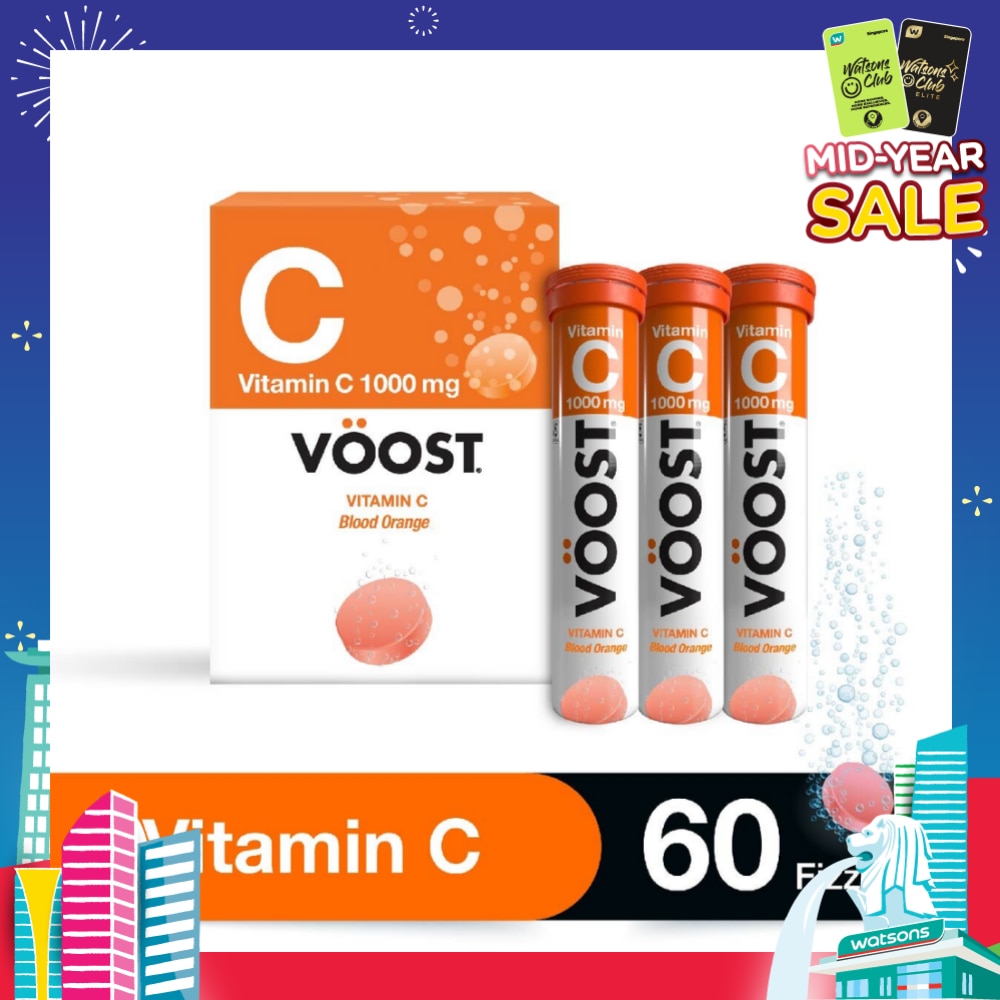 Vitamin C Effervescent Tablet Blood Orange 60s