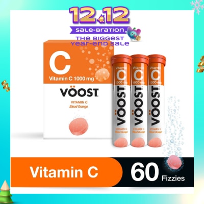 VOOST Vitamin C Effervescent Tablet Blood Orange 60s