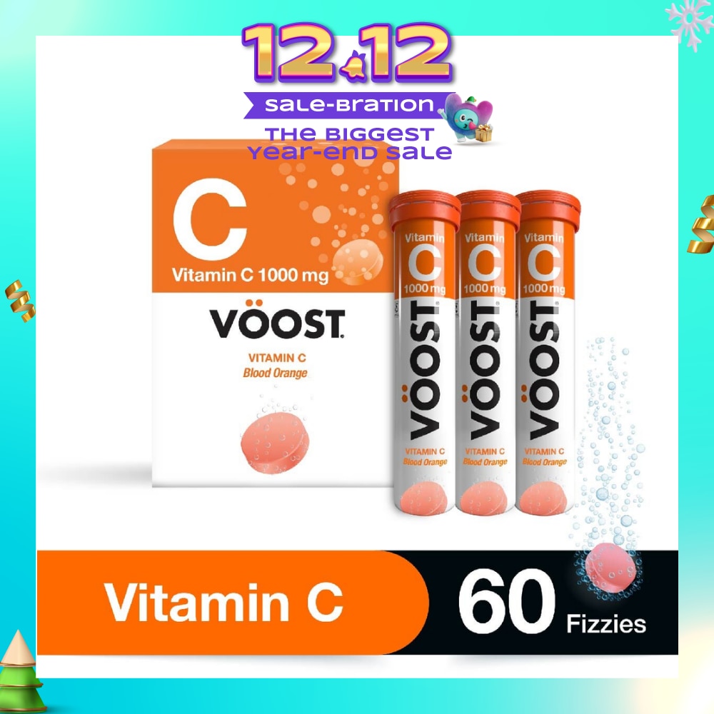 Vitamin C Effervescent Tablet Blood Orange 60s