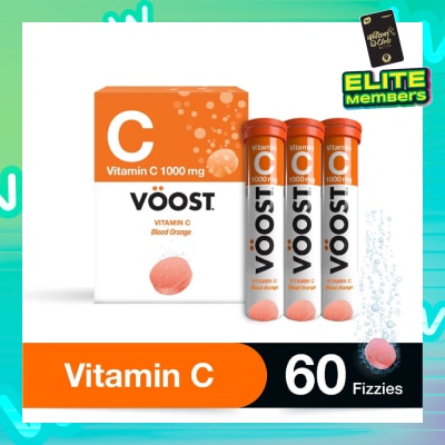 VOOST Vitamin C Effervescent Tablet Blood Orange 60s