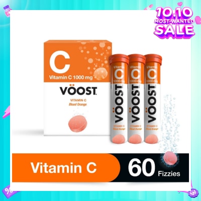 VOOST Vitamin C Effervescent Tablet Blood Orange 60s