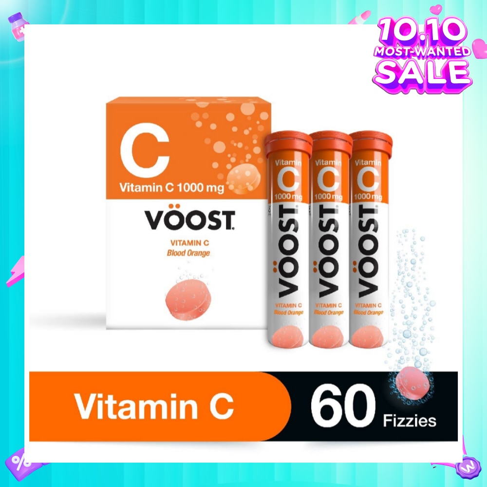 Vitamin C Effervescent Tablet Blood Orange 60s