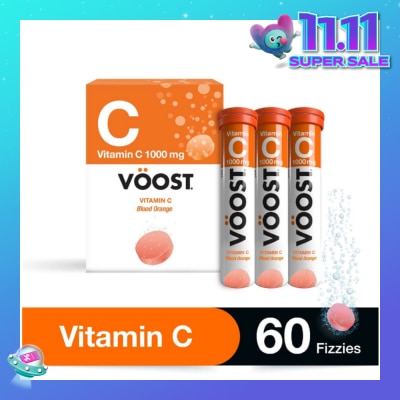 VOOST Vitamin C Effervescent Tablet Blood Orange 60s