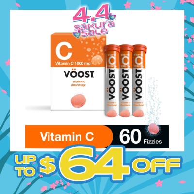 VOOST - Vitamin C Effervescent Tablet Blood Orange 60s