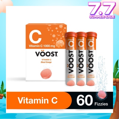 VOOST Vitamin C Effervescent Tablet Blood Orange 60s