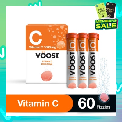 VOOST Vitamin C Effervescent Tablet Blood Orange 60s