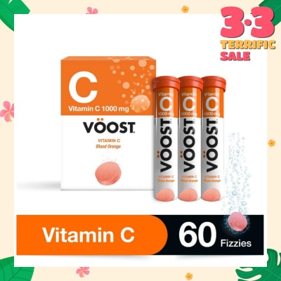 VOOST Vitamin C Effervescent Tablet Blood Orange 60s