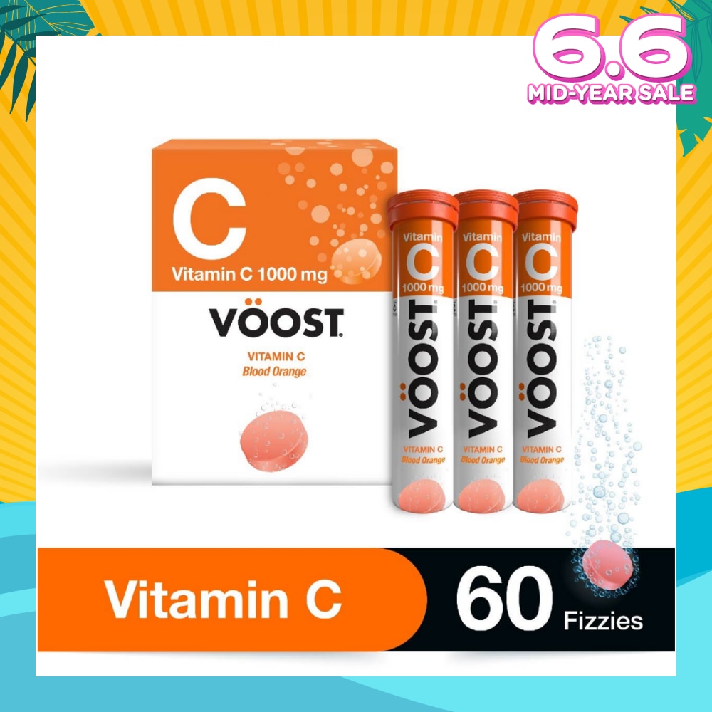Vitamin C Effervescent Tablet Blood Orange 60s