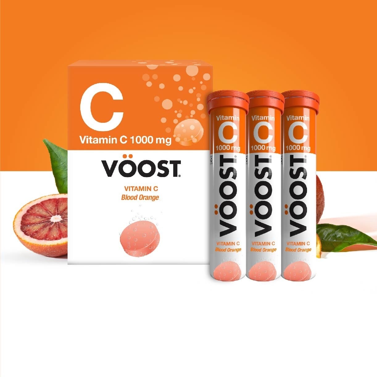 Vitamin C Effervescent Tablet Blood Orange 60s