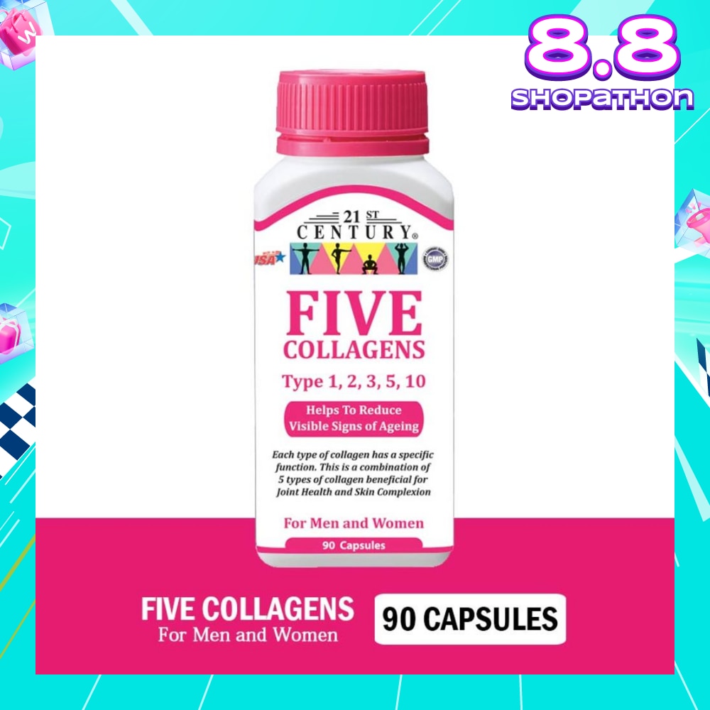 Five Collagen Capsules For Men & Women (Reduces Visible Signs of Ageing) 90s