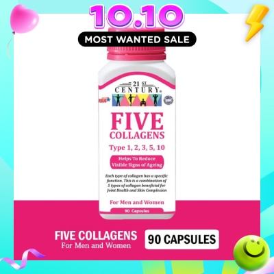 21ST CENTURY Five Collagen Capsules For Men & Women (Reduces Visible Signs of Ageing) 90s image