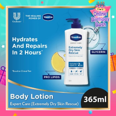 VASELINE Extremely Dry Skin Rescue Lotion 365ml