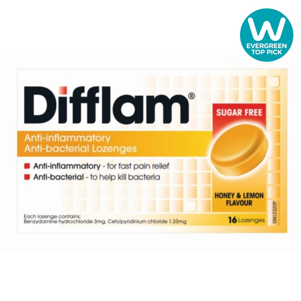 Anti Inflammatory Anti bacterial Honey Lemon Sugar Free 16 Lozenges image