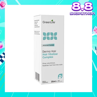 GREENLIFE Hair Vitalizer Complex (Strengthens Hair Follicles And Supports Hair Rejuvenation) 10s