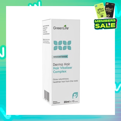 GREENLIFE Hair Vitalizer Complex (Strengthens Hair Follicles And Supports Hair Rejuvenation) 10s