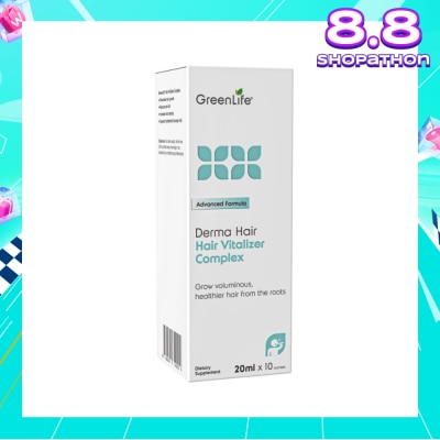 GREENLIFE Hair Vitalizer Complex (Strengthens Hair Follicles And Supports Hair Rejuvenation) 10s