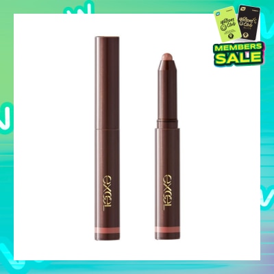 EXCEL Gleam On Fit Shadow (Egg Cup Gf02), Stick Eyeshadow, Waterproof X Smudge Proof 17g