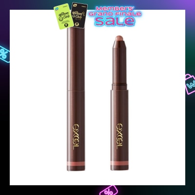 EXCEL Gleam On Fit Shadow (Egg Cup Gf02), Stick Eyeshadow, Waterproof X Smudge Proof 17g