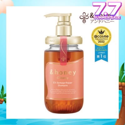 &HONEY Creamy EX Damage Repair Shampoo 1.0  (For Extremely Dry + Damaged & Unruly Hair) 450ml