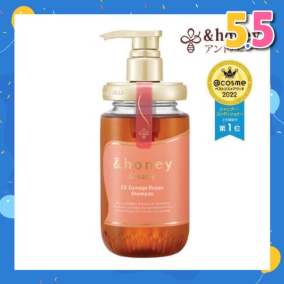 &HONEY Creamy EX Damage Repair Shampoo 1.0  (For Extremely Dry + Damaged & Unruly Hair) 450ml