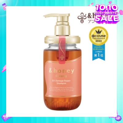 &HONEY Creamy EX Damage Repair Shampoo 1.0  (For Extremely Dry + Damaged & Unruly Hair) 450ml