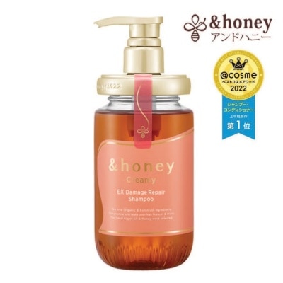 &HONEY Creamy EX Damage Repair Shampoo 1.0  (For Extremely Dry + Damaged & Unruly Hair) 450ml