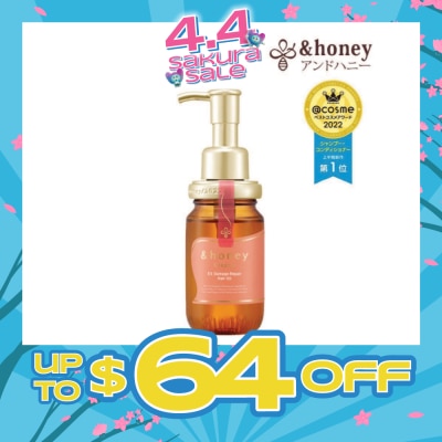 &HONEY - Creamy EX Damage Repair Hair Oil 3.0 (For Extremely Dry + Damaged & Unruly Hair) 100ml