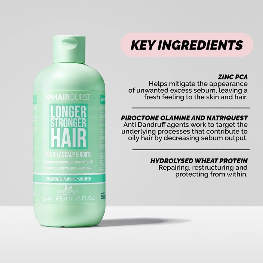 Longer Stronger Hair For Oily Scalp & Roots Shampoo 350ml