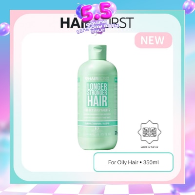 HAIRBURST - Longer Stronger Hair For Oily Scalp & Roots Shampoo 350ml