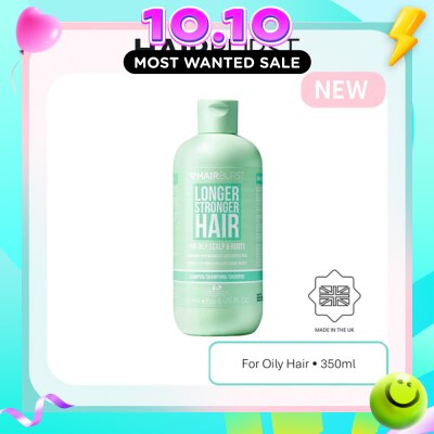 HAIRBURST Longer Stronger Hair For Oily Scalp & Roots Shampoo 350ml image