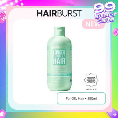 HAIRBURST Longer Stronger Hair For Oily Scalp & Roots Shampoo 350ml