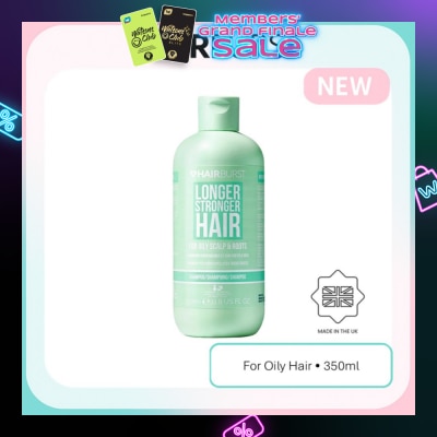 HAIRBURST Longer Stronger Hair For Oily Scalp & Roots Shampoo 350ml