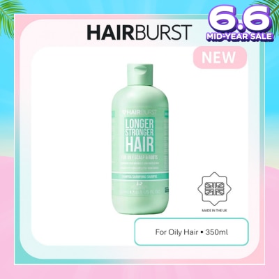 HAIRBURST Longer Stronger Hair For Oily Scalp & Roots Shampoo 350ml