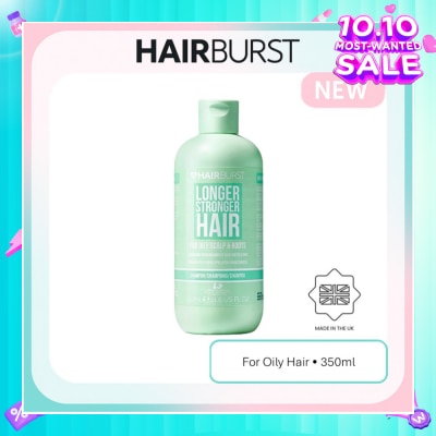 HAIRBURST Longer Stronger Hair For Oily Scalp & Roots Shampoo 350ml