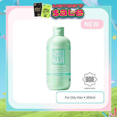 HAIRBURST - Longer Stronger Hair For Oily Scalp & Roots Shampoo 350ml
