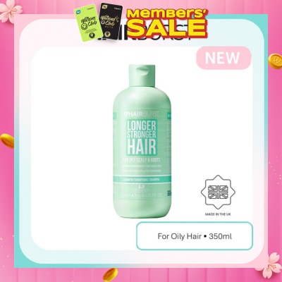 HAIRBURST Longer Stronger Hair For Oily Scalp & Roots Shampoo 350ml