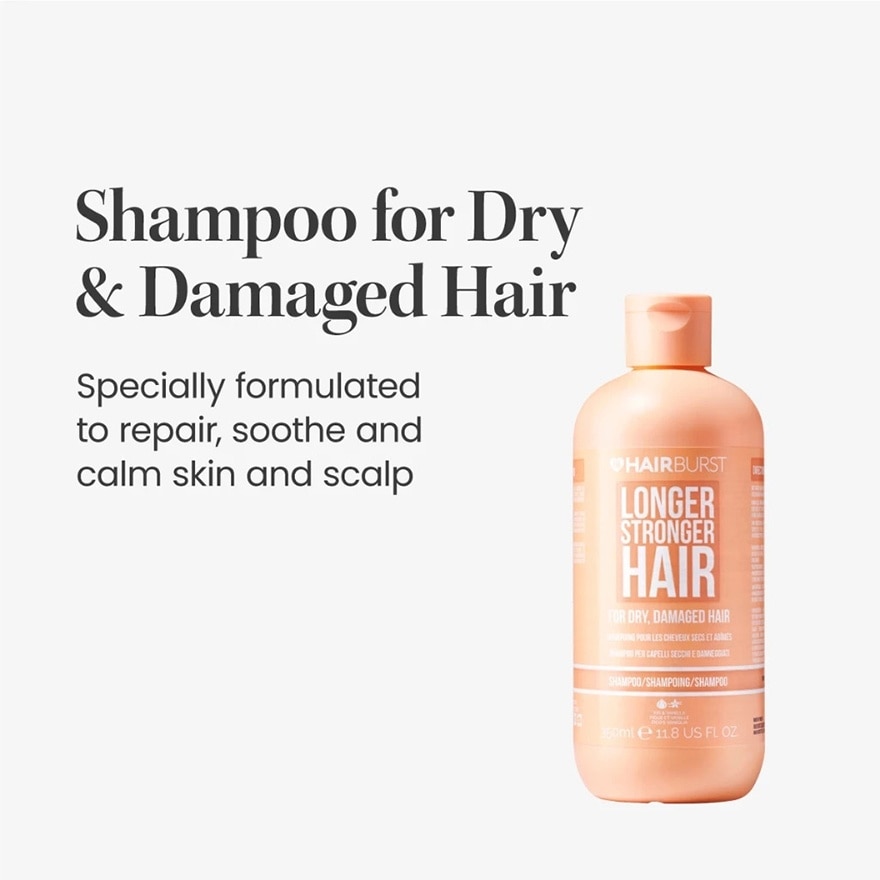 Longer Stronger Hair For Dry & Damaged Hair Shampoo 350ml