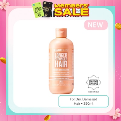 HAIRBURST Longer Stronger Hair For Dry & Damaged Hair Shampoo 350ml