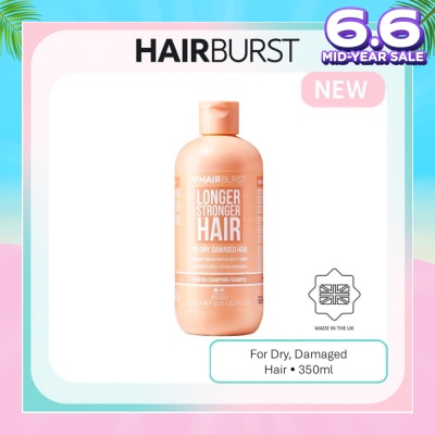 HAIRBURST Longer Stronger Hair For Dry & Damaged Hair Shampoo 350ml