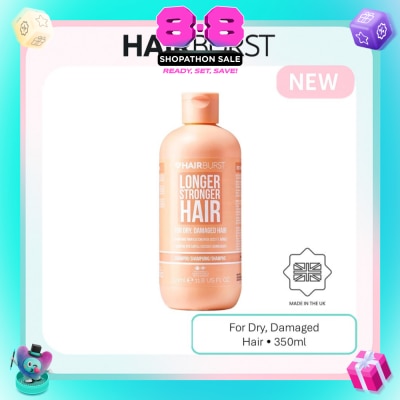 HAIRBURST - Longer Stronger Hair For Dry & Damaged Hair Shampoo 350ml (Expiry: May`2027)