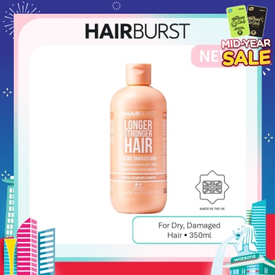 HAIRBURST Longer Stronger Hair For Dry & Damaged Hair Shampoo 350ml