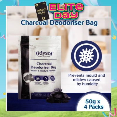 TIDYSOL - Tidysol Charcoal Deodoriser Bag (Odour and Moisture Absorber) 50g x 4s